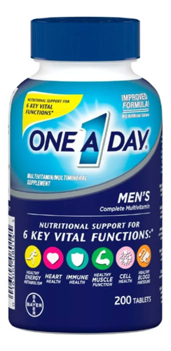 One A Day Vitaminas Premium Hombre (200 Tabs)  Americano *