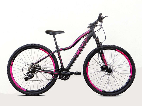 Bicicleta Aro 29 Ksw Mwza Feminino 27v Hidráulico K7 E Trava