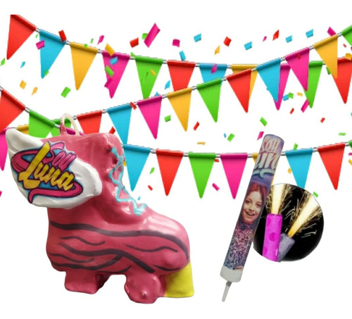 Vela Pastel Cumpleaños Soy Luna Con Chispera  