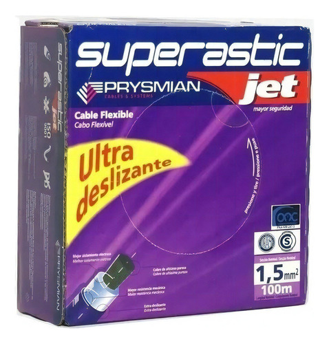 Cable 1.5mm Unipolar Pirelli Prysmian Superastic X300mts Color De La Cubierta Bam