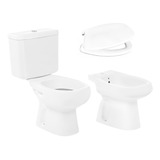 Inodoro, Tapa Original, Bidet, Deposito 3/6lts, Kit Fijacion, Roca Monaco Sanitarios 1ºcal + Envio Caba Gratis