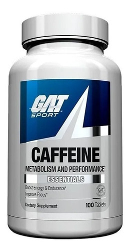 Gat Sport Caffeine 200mg 100 Tabletas Cafeina Pura