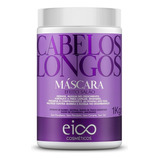 Eico Máscara Cabelos Longos Creme Tratamento Hidratação Capilar Força Crescimento Fortalecimento Reduz Volume E Frizz Sem Sal 1kg Brilho E Maciez