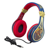 Ekids Capitn Marvel, Auriculares Para Nios, Diadema Ajustabl