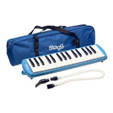 Flauta Melodica Stagg 32 Teclas Con Estuche Color Azul