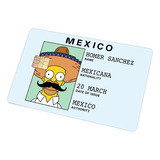 Sticker Para Tarjeta Nuevo Los Simpson Homero Licencia