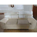 Sillón De Cuero Blanco