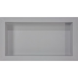 Nicho Em Porcelanato Cinza - Borda Dupla 30x60cm