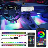 Luz Tira Para Autos Led Rgb De 48 Coche Interior 8 Colores