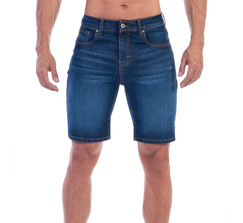 Bermuda Mezclilla Stretch Hombre Opps Jeans Premium