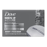 Dove Men Care Jabon En Barra Exfoliante 4pzas 106grs.