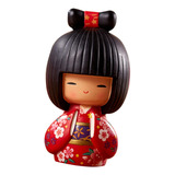 Kimono Kokeshi Doll Girls Figura En Miniatura Tradicional