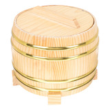 Utensilio De Cocina, Cubo De Arroz De Madera Color Madera