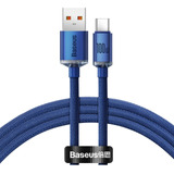 Cable Usb-a A Usb-c Crystal 2 Metros 100w Baseus Original Fl