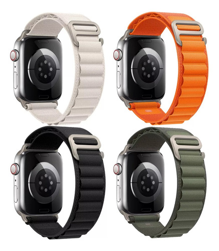 4pz Correa Para Apple Watch Ultra Tela Alpin Serie 8/7/6/5/4