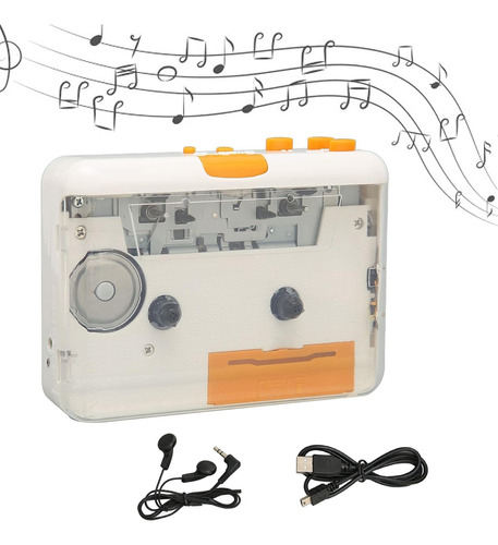Convertidor De Cintas Cassette A Mp3 Adaptador Usb Auricular