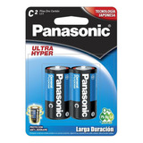 Pila Panasonic Carbon Zinc Azul C C/2 1.5v R14uptl/2b