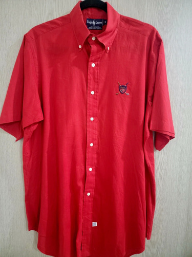 Camisa Polo Ralph Lauren Talla M Saldo Hombre Imp 79 Roja