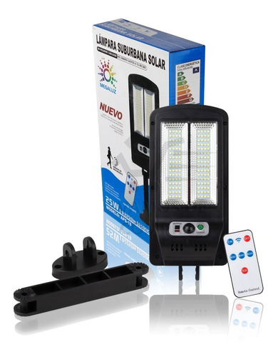 Lámpara Solar Exterior 225 2pz Recargable Led Sensor Control