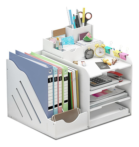 Organizador De Escritorio Con Portalápices Office White