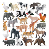 24 Figuras De Juguetes De Animales, Juguetes De Animales De 