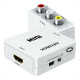 Mini Adaptador Hdmi2av Conecta Aparelhos Hdmi Em Tvs Avi Rca