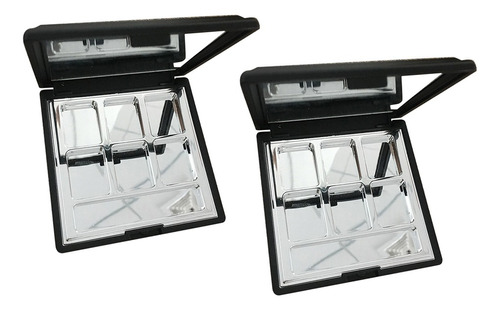 2pcs De Maquillaje Vacío Caja De De Ojos Envase De