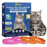 Collar Antipulgas Para Gatos: 4 Unidades, 32 Meses De Protec