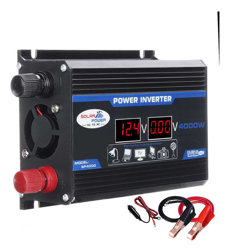 Inversor Digital Inteligente Para Coche De 12 V A 220 V 4000