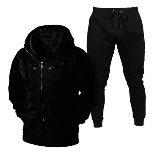 Conjunto Moletom Masculino C/capuz E Ziper