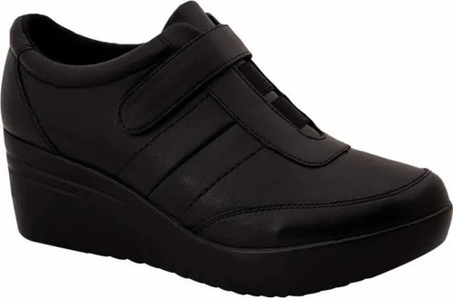 Zapatos Botin Plataforma Piel De Borrego Comodos Confort 6cm
