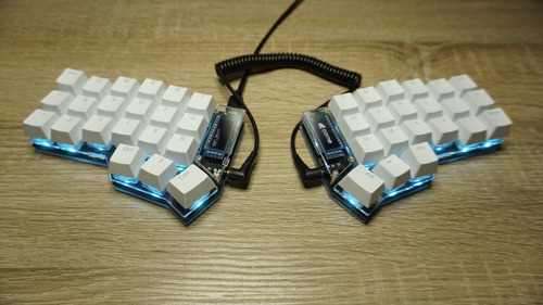 Teclado Mecanico Dividido Corne Mx Hotswap Full Rgb Split