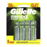 Carga Gillette Mach3 Sensitive Leve 8 Pague 6 