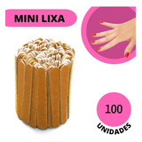 Mini Lixa De Unha Parda De Manicure 100 Un 8cm Com Qualidade