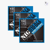 Kit 3 Encordoamentos Nig Para Guitarra N64 .010