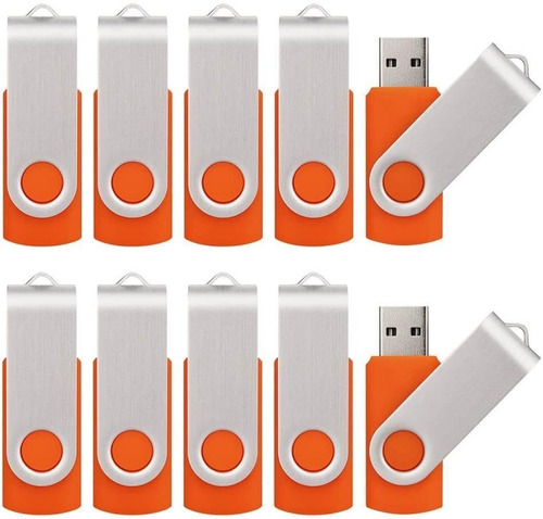 Pendrive De 8gb Usb 2.0 (x20 Unidades) Naranja