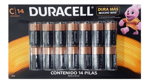 14-pack Pilas Duracell Tamaño C  Baterias Alcalinas Original