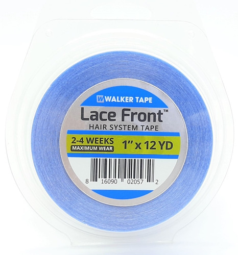 Fita Rolo Adesivo Lace Front Azul 12 Metros 2.5 Cm