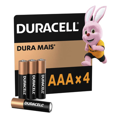 Pilha Alcalina Aaa Palito Duracell Com 4 Unidades | MercadoLivre