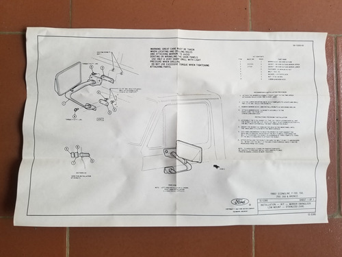 Retrovisor Cromado Izquierdo Ford F150 Y Ford Bronco 80/97 Foto 5