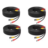 Cctv Cable Bnc Kit 4 Camara Seguridad Alimentacion 20 Metros