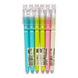 12 Plumas Pastel Tinta Negra Borrables Energel 0.5mm Kawaii