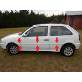 Vw Gol 3p 1998 / 1999 Baguetas Laterales (6 Piezas) Negras