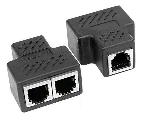 Extensor De Divisor De Enchufe Lan Rj45 Ethernet, Dos Piezas