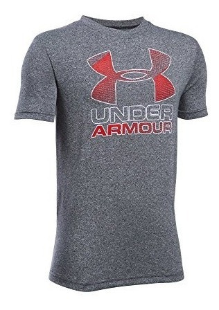 Playera Under Armour Hombre Gris Big Logo Hybrid 1290097001 