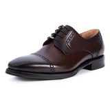 Zapatos Oxford De Vestir Para Hombre Brogue De Cuero Genuino