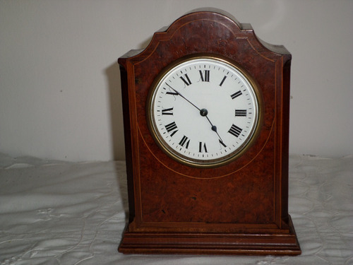 Antiguo Reloj De Mesa Frances Modelo Eduardiano Funcionando