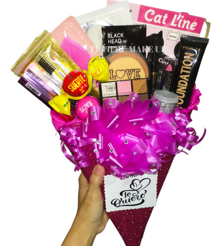 Ramo De Maquillaje #26 Set Kit Box Regalo Mama Cumpleaños 15