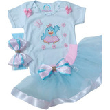 Roupa E Fantasia Infantil Para Bebe Galinha Pintadinha Rosa