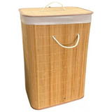 Caixa Cesto Organizador De Bambu Linho Dobrável 60x30